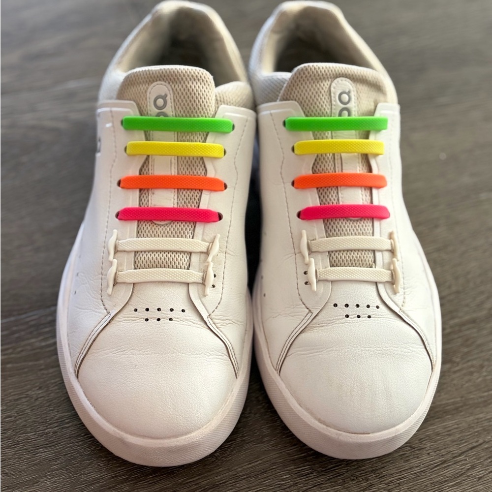 Rainbow Silicone Shoelaces  *Shoes not included
